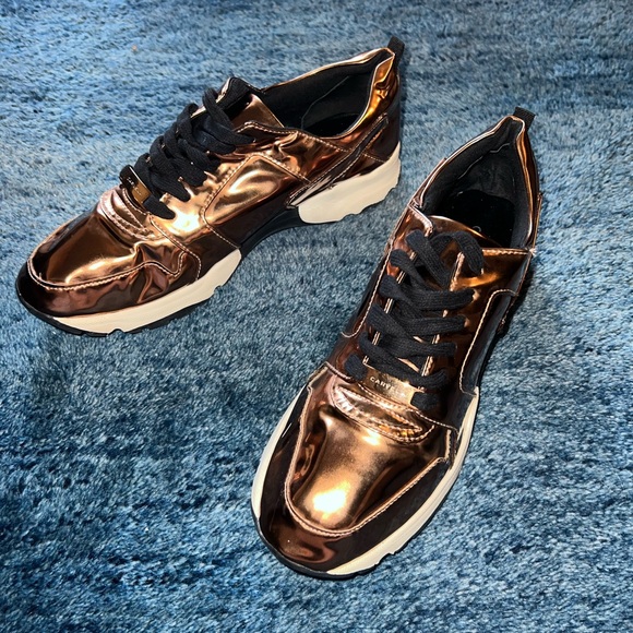 KURT GEIGER Carvela Bronze Sneakers - Picture 3 of 11